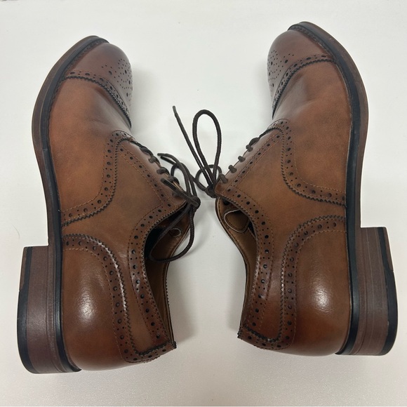 Madden By Steve Madden Japlin Cap Toe Oxford Lace Up Brown Dress Shoes 8 Office - Picture 6 of 11